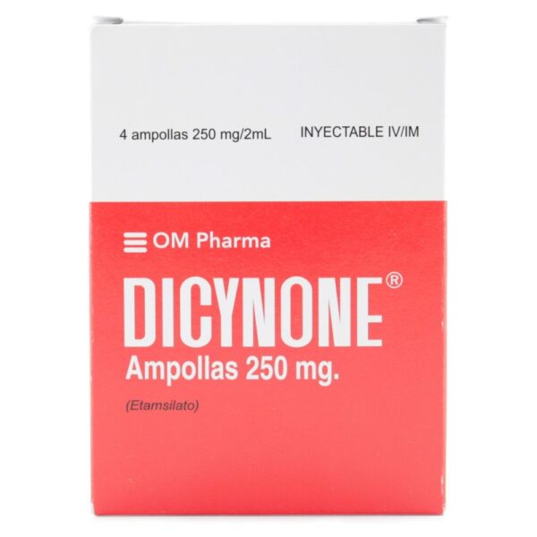 Dicynone 250 mg 2ml x 4 Ampollas Etamsilato