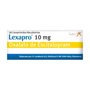 Lexapro 10mg 28 Tabletas Oxalato de Escitalopram