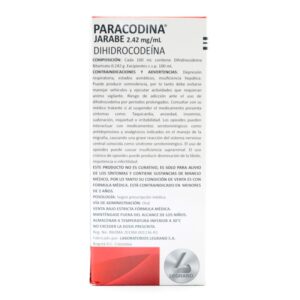 Paracodina Jarabe 120ml Dihidrocodeina