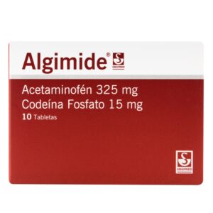 Algimide 325/15 10 Tabletas Acetaminofen / Codeina