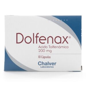 Dolfenax 200 Mg 10 Capsulas Acido Tolfenamico