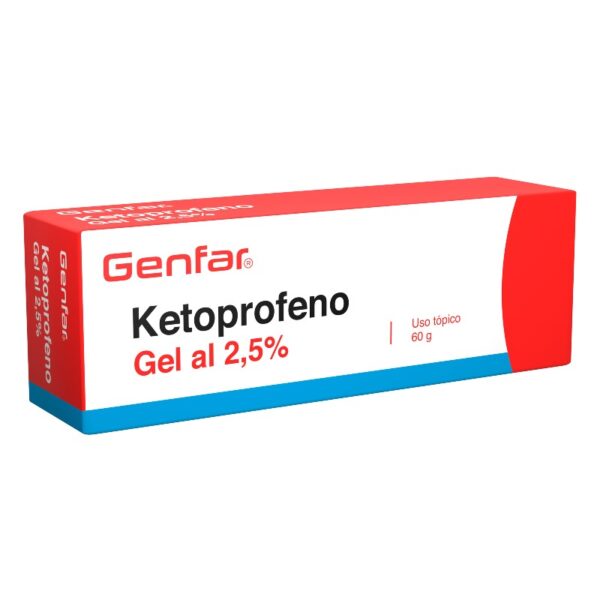 Ketoprofeno Gel 2.5 % 60 gr Genfar