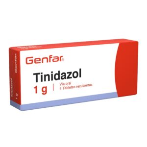 Tinidazol 1 Gramo 4 Tabletas Genfar