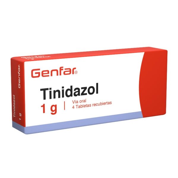 Tinidazol 1 Gramo 4 Tabletas Genfar