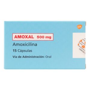Amoxal 500 mg 15 Capsulas Amoxicilina
