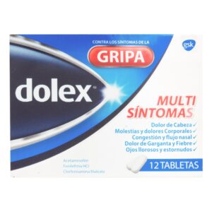 Dolez Gripa 12 Tabletas Acetaminofen / Clorfeniramina / Fenilefrina