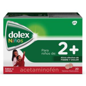 Dolex Pediatrico 20 Tabletas Masticable Acetaminofen