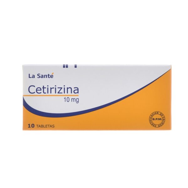 Cetirizina 10 mg 10 Tabletas La Santé