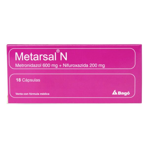 Metasarsal N 18 Capsulas Metronidazol / Nifuroxazina