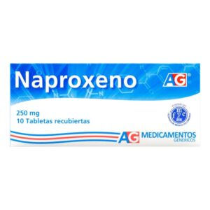 Naproxeno 250 mg 10 Tabletas AG