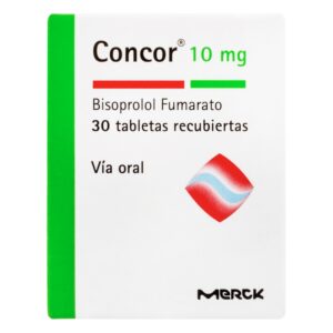 Concor 10 mg 30 Tabletas Bisoprol Fumarato