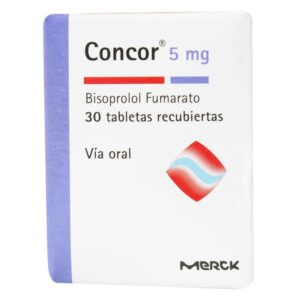 Concor 5 mg 30 Tabletas Bisoprol Fumarato