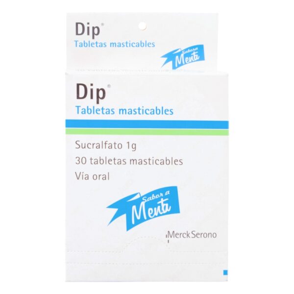 Dip 30 Tabletas Masticables Menta Sucralfato