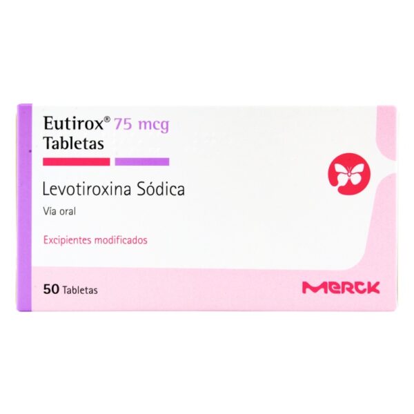 Eutirox 75 mcg 50 Tabbletas Levotiroxina Sodica