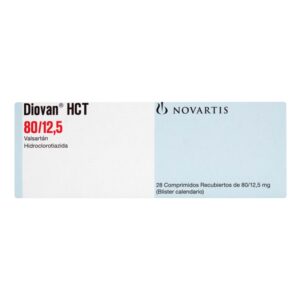 Diovan Hct 80 / 12.5 mg 28 Tabletas Valsartan / Hidroclorotiazida