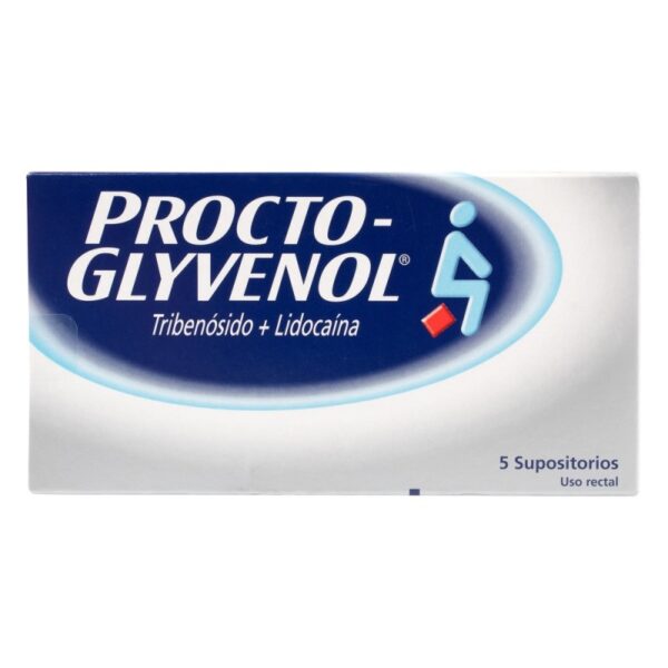 Procto Glyvenol Supositorios 5 Unidades Tribenosido / Lidocaina