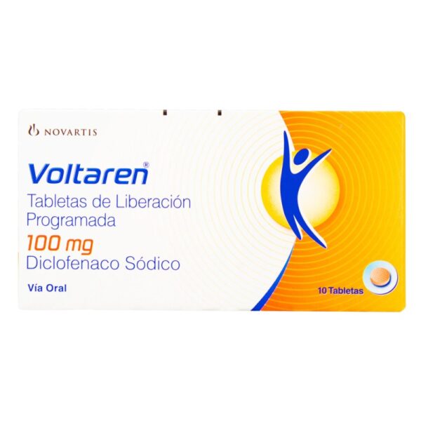 Voltaren Retard 100 mg 10 Tabletas Diclcofenaco Sodico