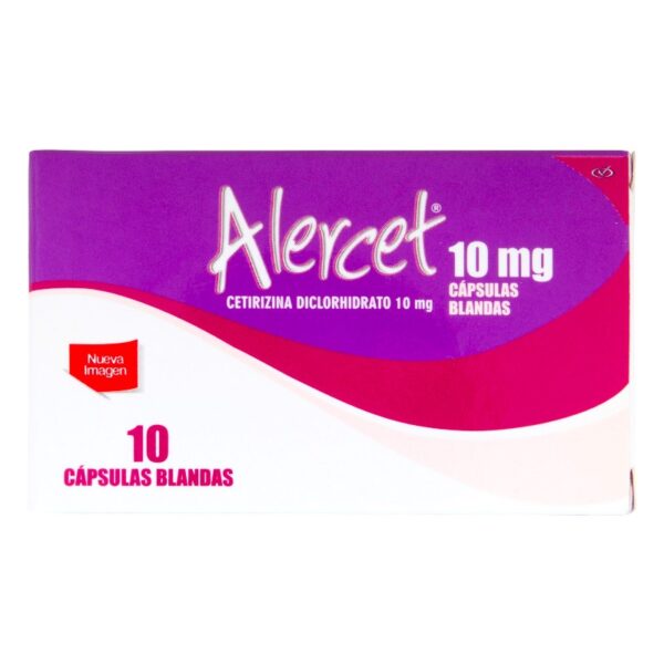Alercet 10 mg 10 Tabletas Cetirizina