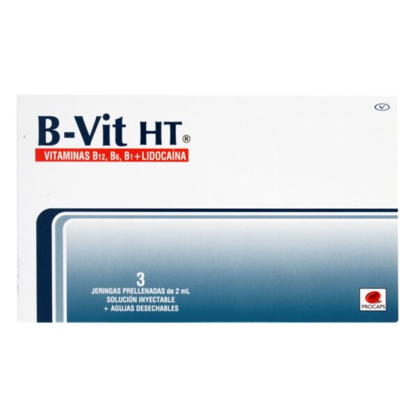 B vit Ht 3 Ampollas Jeringa Prellenada Vitamina B