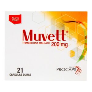 Muvett 200 mg 21 Capsulas Trimebutina