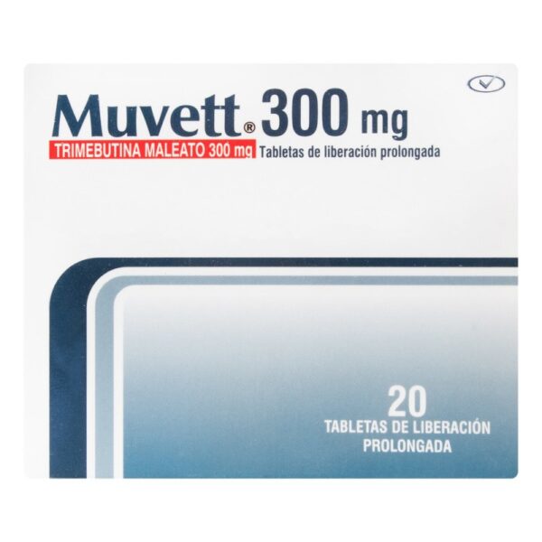 Muvett 300 mg 20 Tabletas Trimebutina