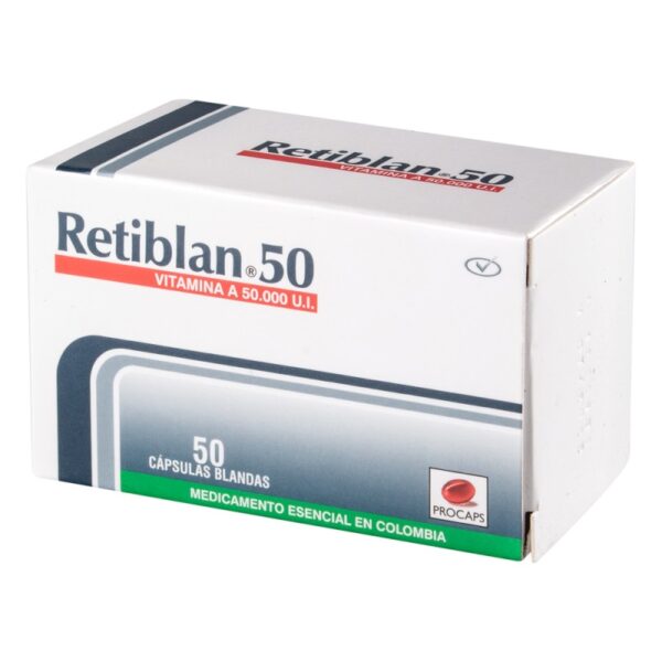 Retiban 50 mg 50 Capsulas Vitamiana A