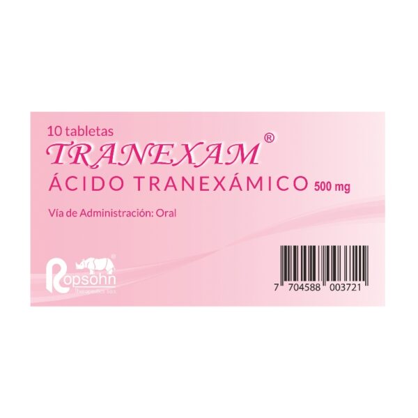Tranexam 500 Mg 10 Tabletas