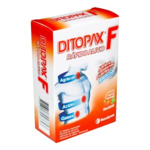 Ditopax F 25 Tabletas Simeticona / Hidroxido De  Aluminio /  Magnesio / Calcio