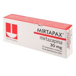 Mirtapax 30 Mg 30 Comprimidos Mirtazapina
