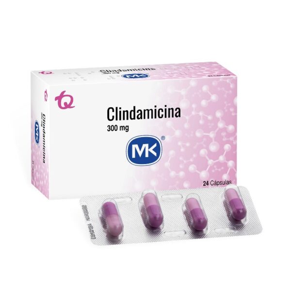 Clindamicina 300 Mg 24 Capsulas Mk Clindamicina