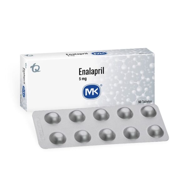 Enalapril 5 Mg 50 Tabletas Mk Enalapril