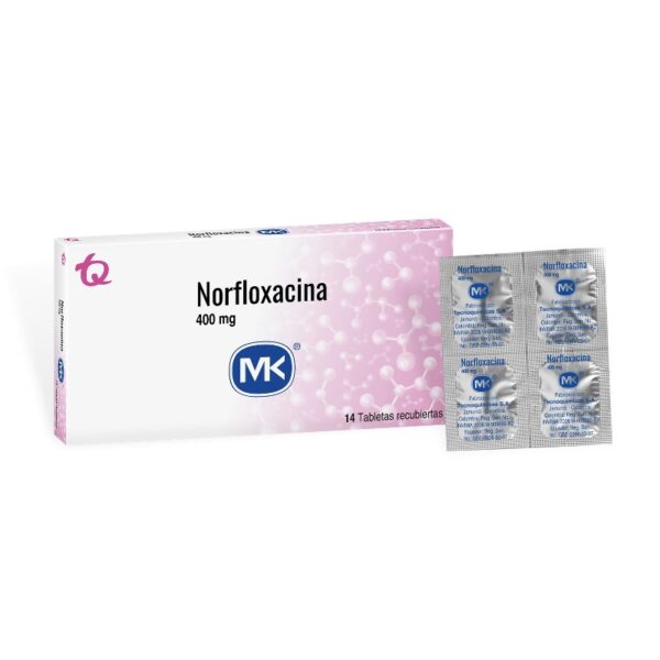 Norfloxacina 400 Mg 14 Tabletas Mk