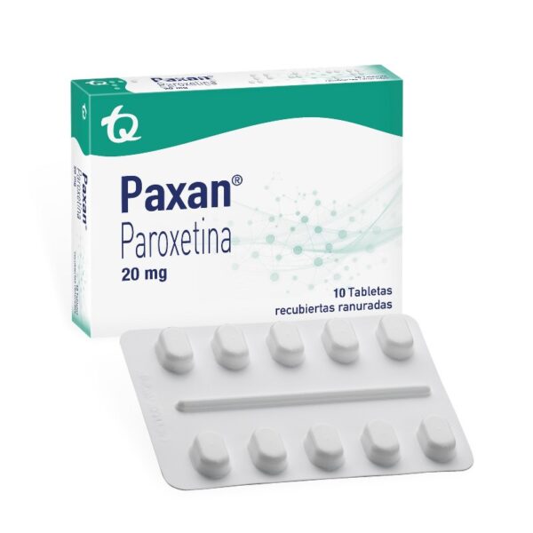 Paxan 20 Mg 10 Tabletas Paroxetina