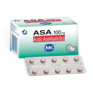 Asa 100 Mg 100 Tabletas Mk Acetilsalicilico Acido