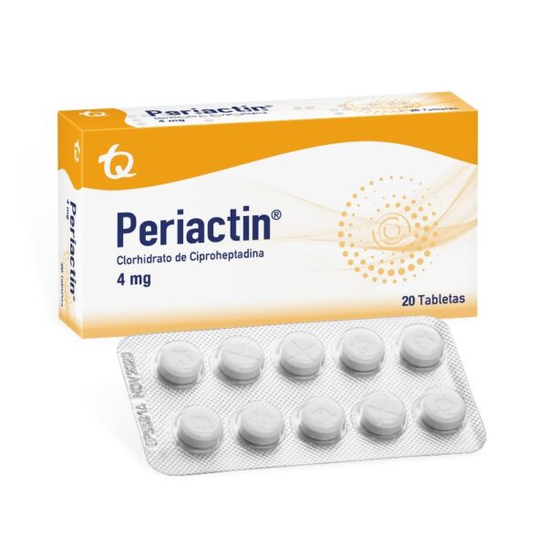 Periactin 20 Tabletas Ciproheptadina