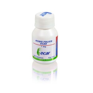 Acido Folico 1 Mg 100 Tabletas Ecar
