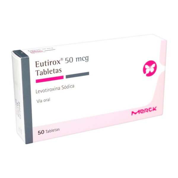 Eutirox 50 Mcg 50 Tabletas Levotiroxina Sodica