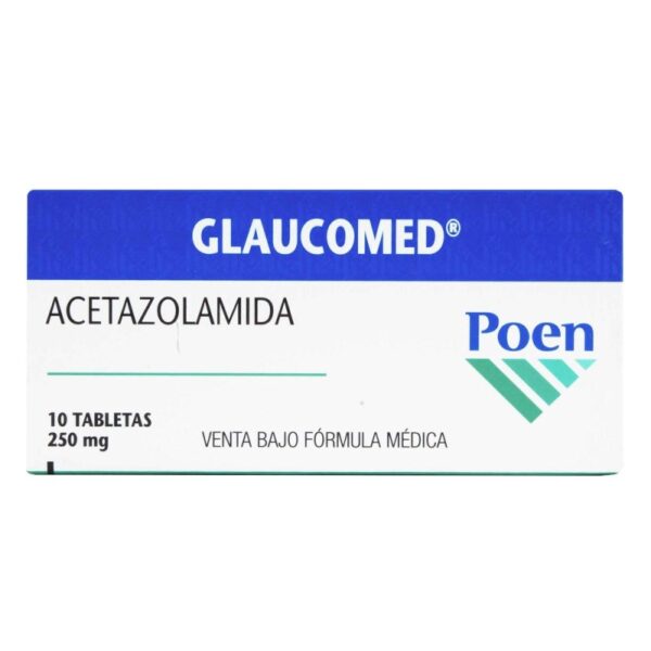 Glaucomed 250 Mg 10 Tabletas Acetazolamida