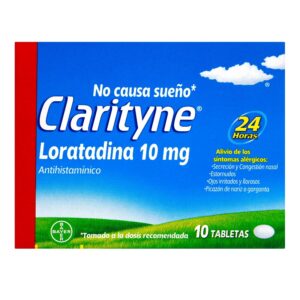 Clarityne 10 Mg 10 Tabletas Loratadina