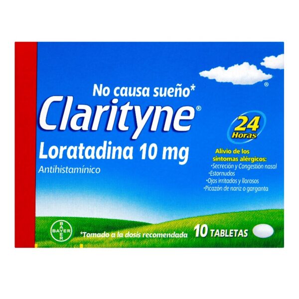 Clarityne 10 Mg 10 Tabletas Loratadina