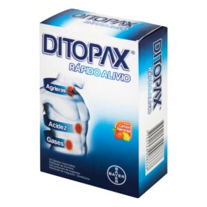 Ditopax 50 Tabletas Simeticona / Hidroxido Aluminio /  Magnesio