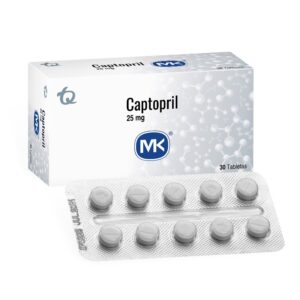 Captopril 25 Mg 30 Tabletas Mk