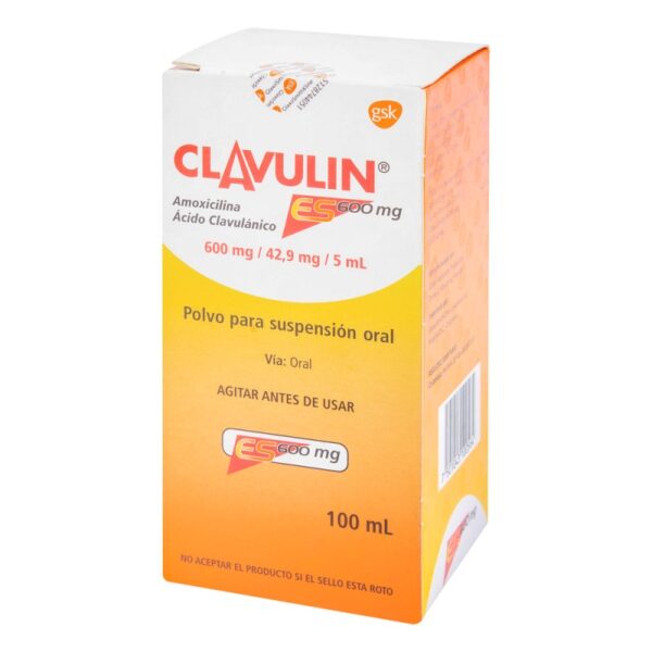 Clavulin Es 600 Mg 100 Ml Amoxicilina / Acido Clavulanico