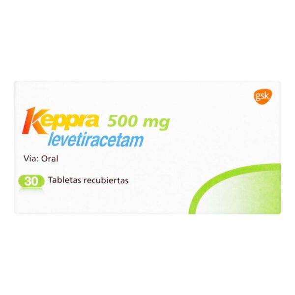 Keppra 500 Mg 30 Tabletas Levetiracetam