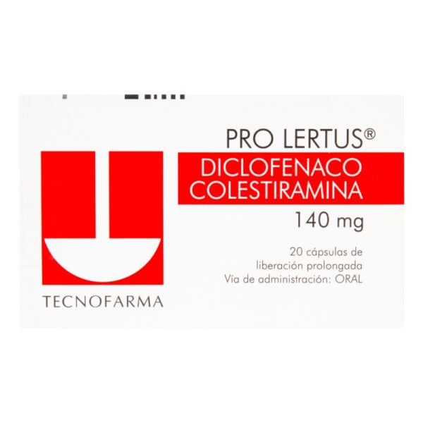 Prolertus 140 Mg 20 Capsulas Diclofenaco Sodico