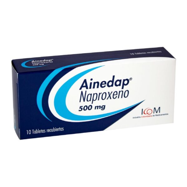Ainedap 500 Mg 10 Tabletas Icom Naproxeno