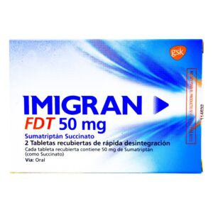 Imigran Fdt 50 Mg 2 Tabletas Sumatriptan
