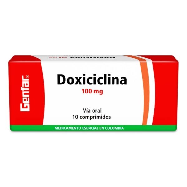 Doxiciclina 100 Mg 10 Tabletas Gf Doxiciclina