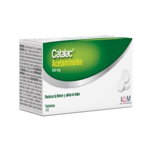 Catalac 500 Mg 100 Tabletas Icom Acetaminofen