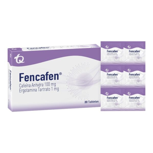 Fencafen 100 Mg 20 Tabletas Ergotamina / Cafeina